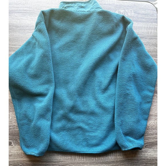 VTG Patagonia Teal Zip-Front Fleece Jacket Size M Made In USA - Picture 7 of 7